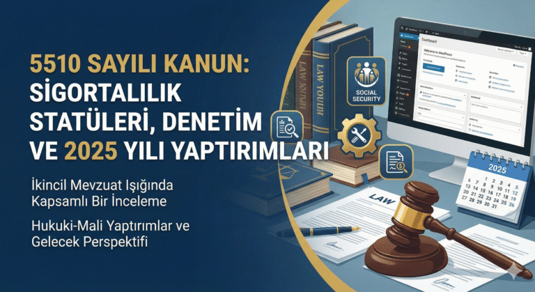 5510 Sayılı Kanun ve İkincil Mevzuat Işığında Sigortalılık Statüleri, Denetim Stratejileri ve 2025 Yılı Perspektifinde Hukuki-Mali Yaptırımlar: Kapsamlı Bir İnceleme